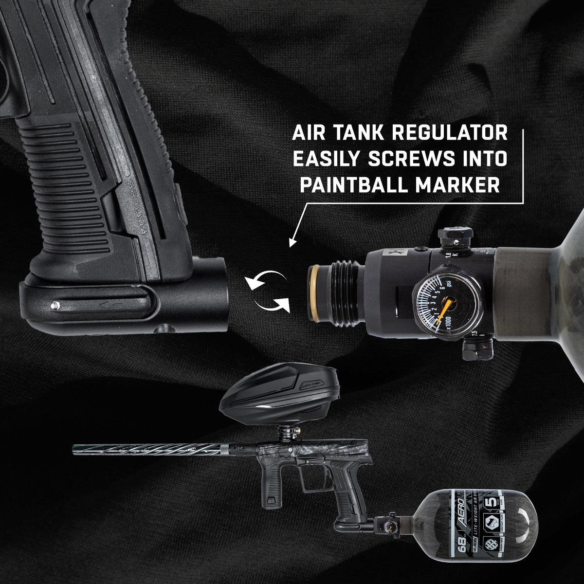 AeroLite Carbon Fiber Tank - 68ci / 4500psi  - Smoke