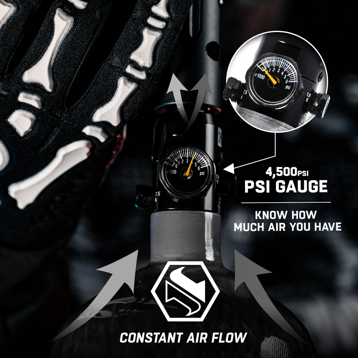 AeroLite Carbon Fiber Tank - 68ci / 4500psi  - Smoke