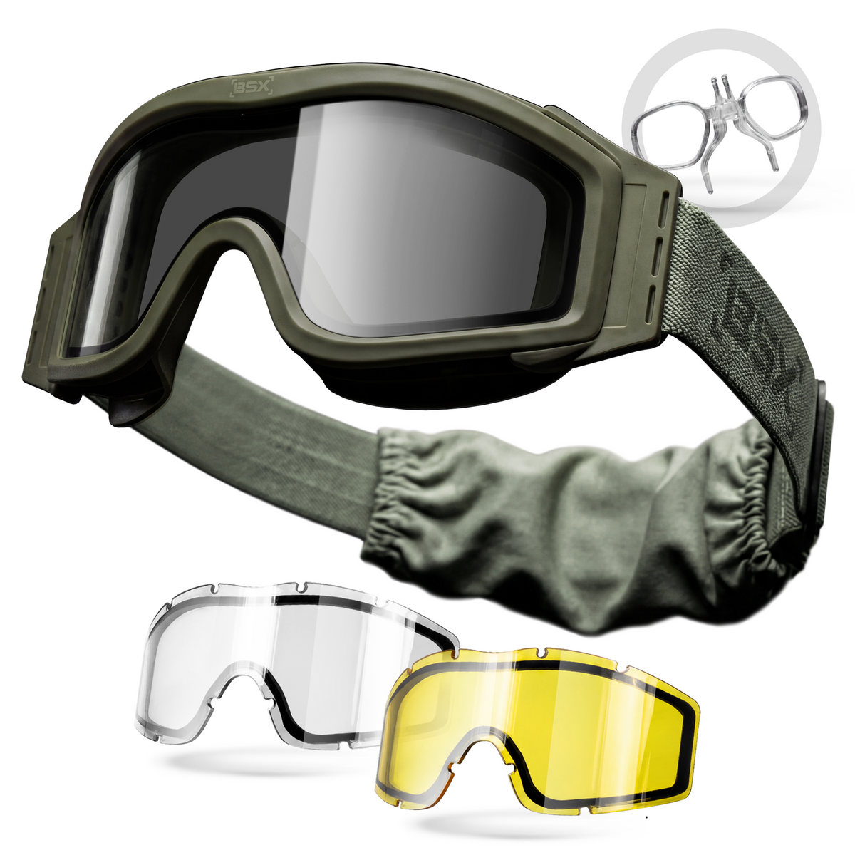 TANGO マグネティックシールド BSX Tango Goggle - Thermal w/ Multiple Lenses - Olive | HK Army