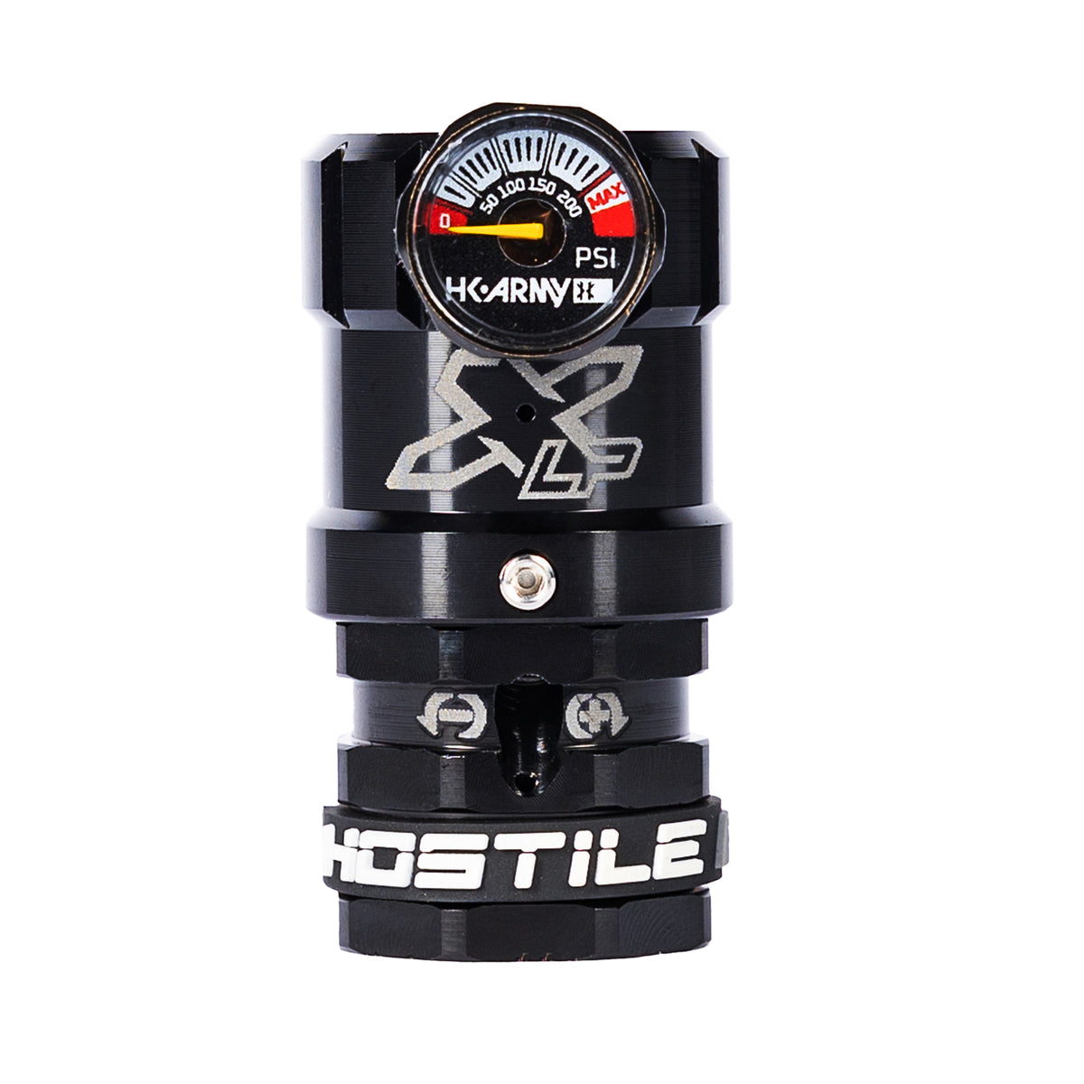 Hostile® XLP Regulator - Side Port Quick-Disconnect - Black | HK Army