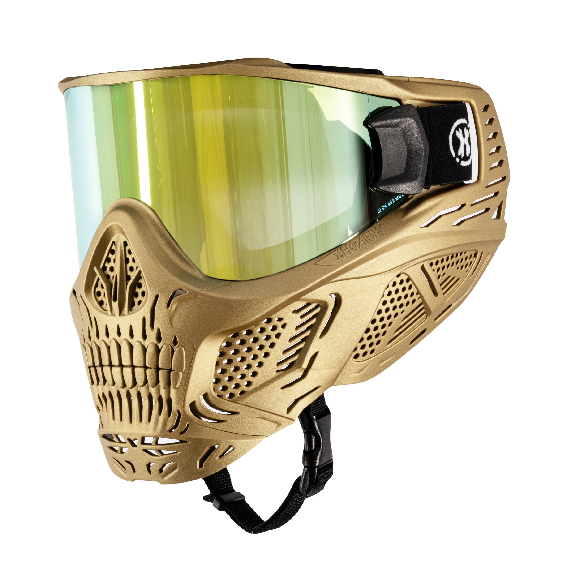 HSTL® Skull Goggle Metallic Gold w/ Gold Lens