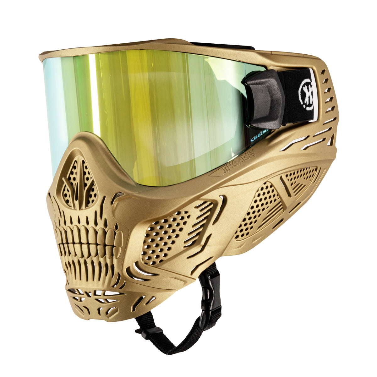skull goggles HSTL® Skull Goggle Metallic Gold w/ Gold Lens