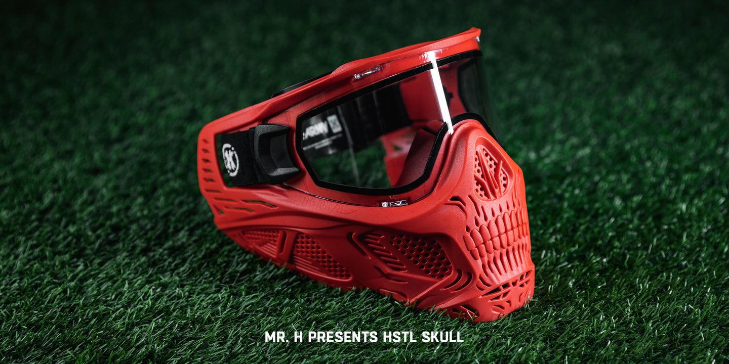 HSTL Skull Goggle - Red w/ Clear Lens