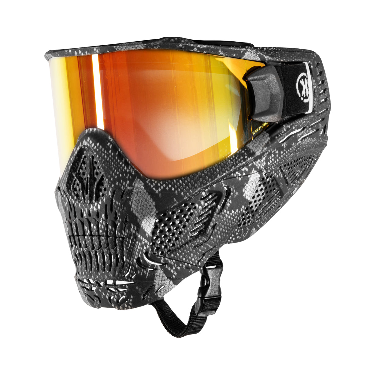 HSTL® Skull Goggle Snake Grey w/ Fire Lens | HK Army