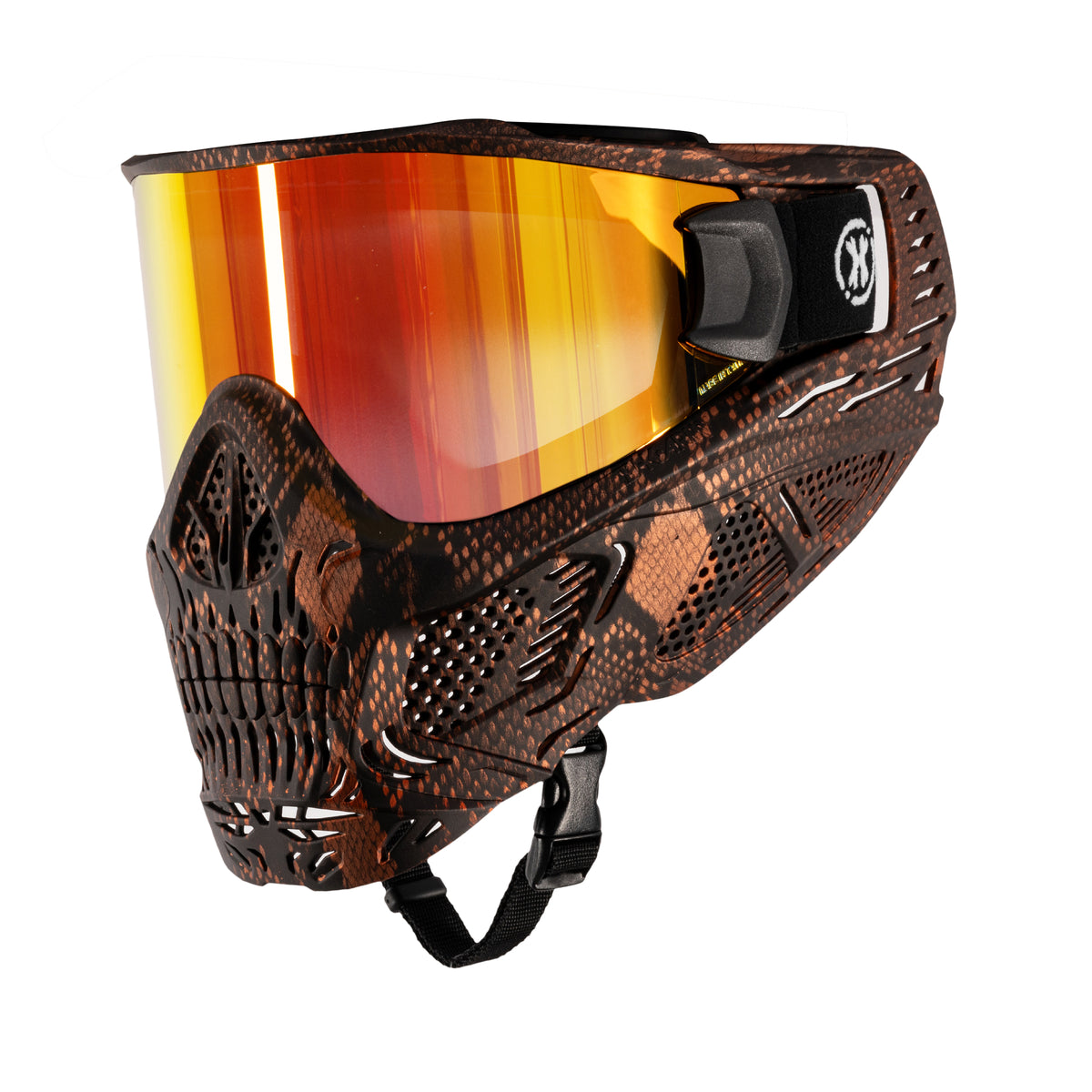 burning goggles HSTL® Skull Goggle Snake Red w/ Fire Lens