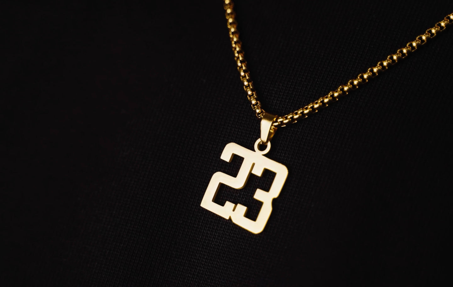 18k Gold Number Chain