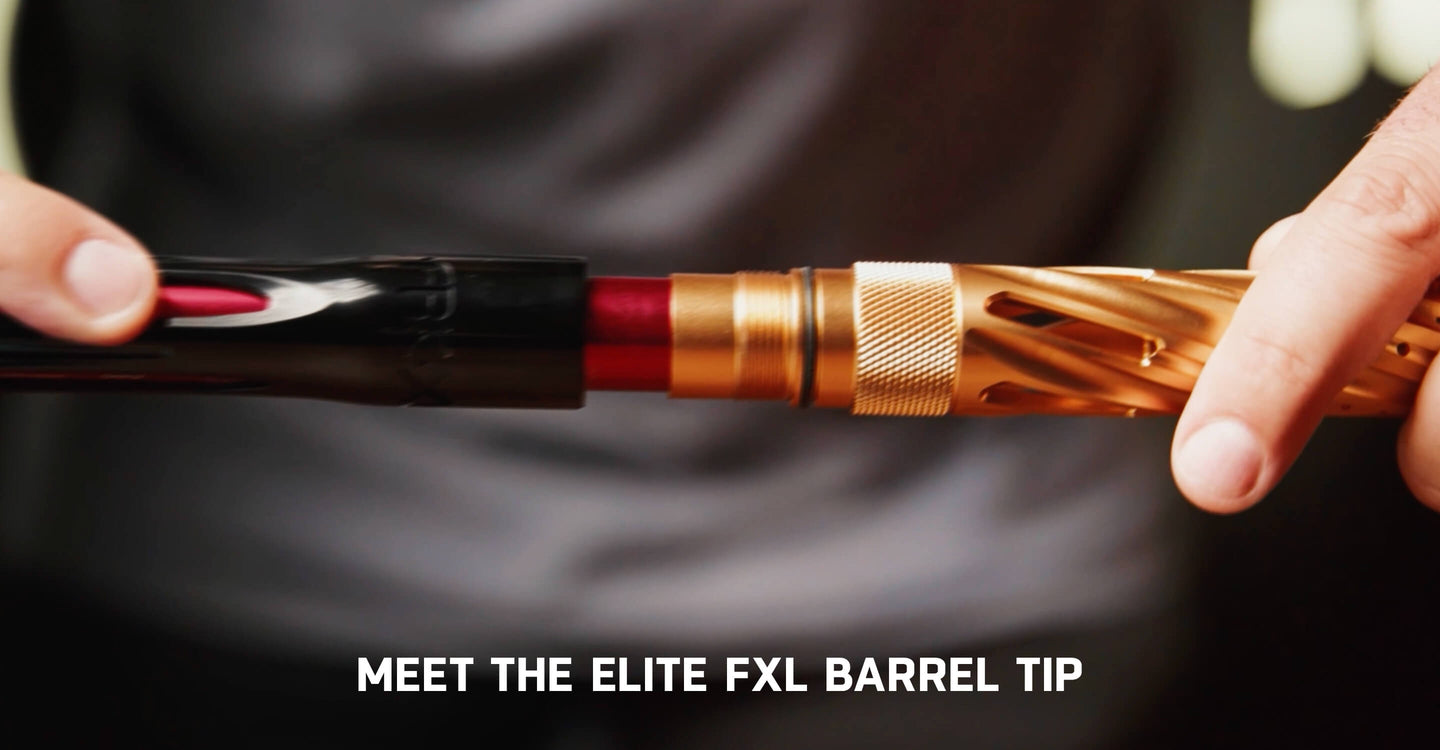 FXL Elite Nexus Barrel Tip - Silver/Black Fade