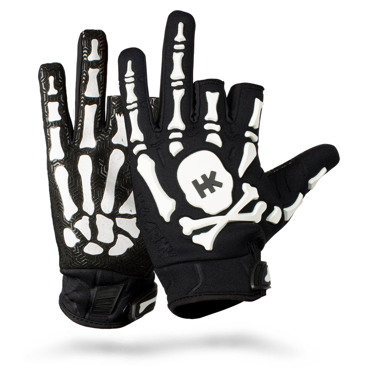 Bones Paintball Gloves - White | HK Army