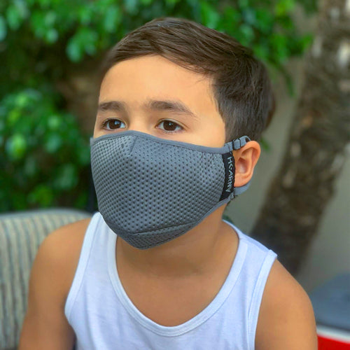 YOUTH - FLTRD Air - Grey - Carbon Filtered Face Mask