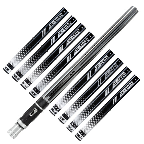 LAZR Elite Nova Barrel Kit - 15" Silver/Black - Black Inserts - Cocker Threads