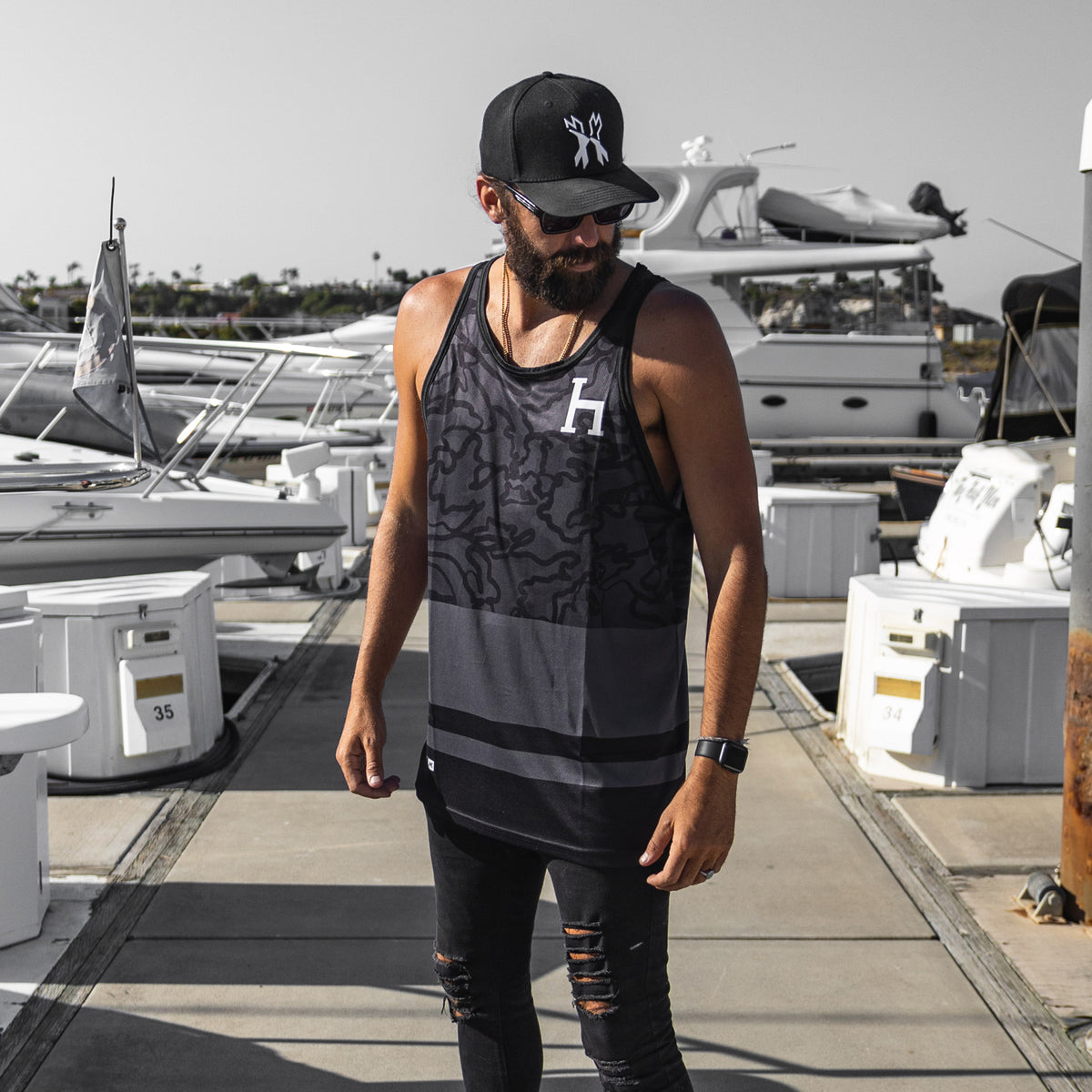 Chaos Black Tank Top DryFit