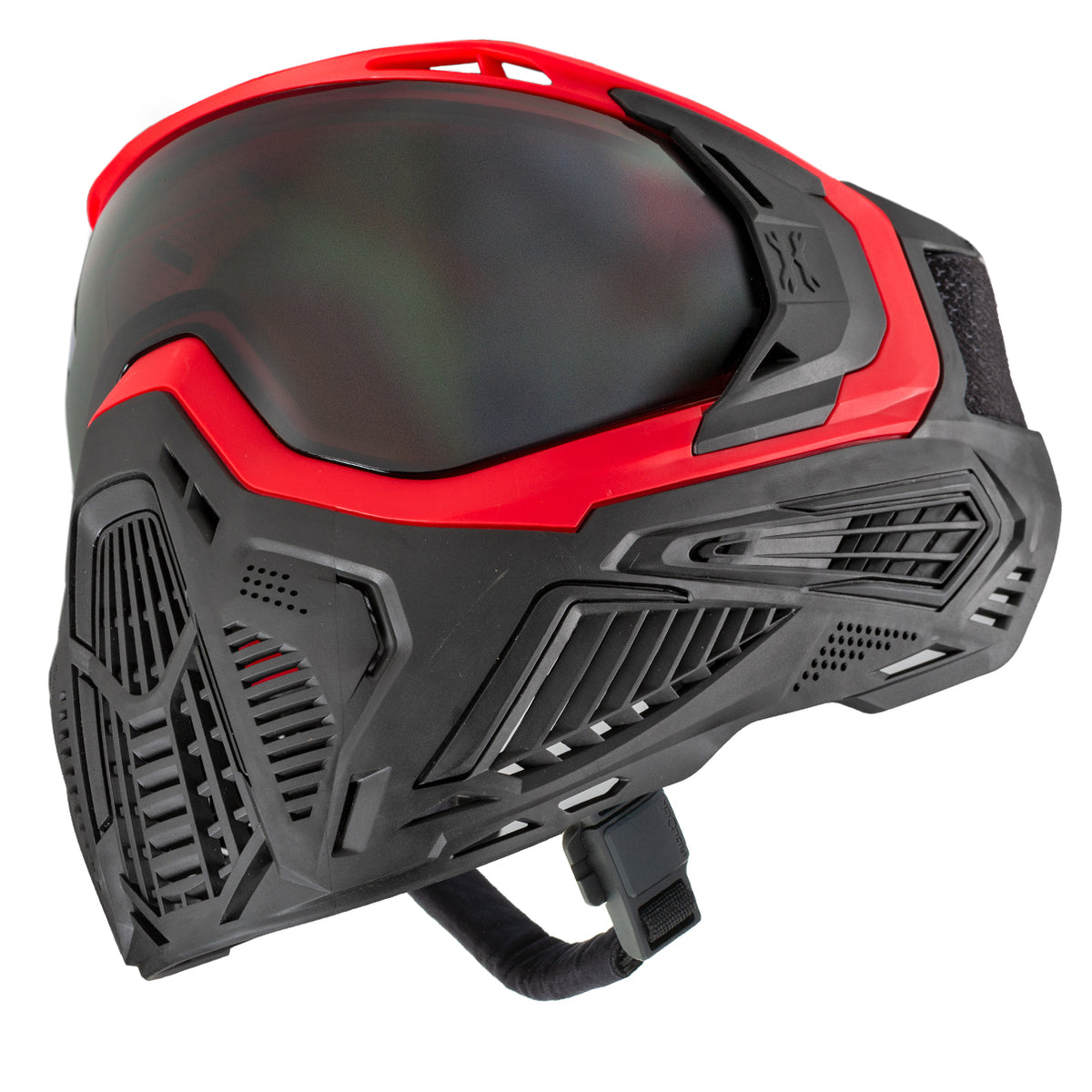 can you use a dirt bike helmet in paintball SLR Paintball Goggle - Lava (Red/Black) Smoke Lens