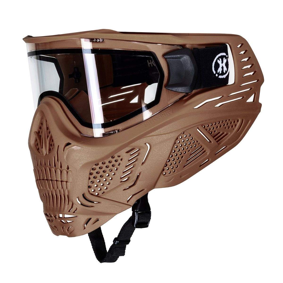 HSTL® Skull Goggle - Tan w/ Clear Lens | HK Army