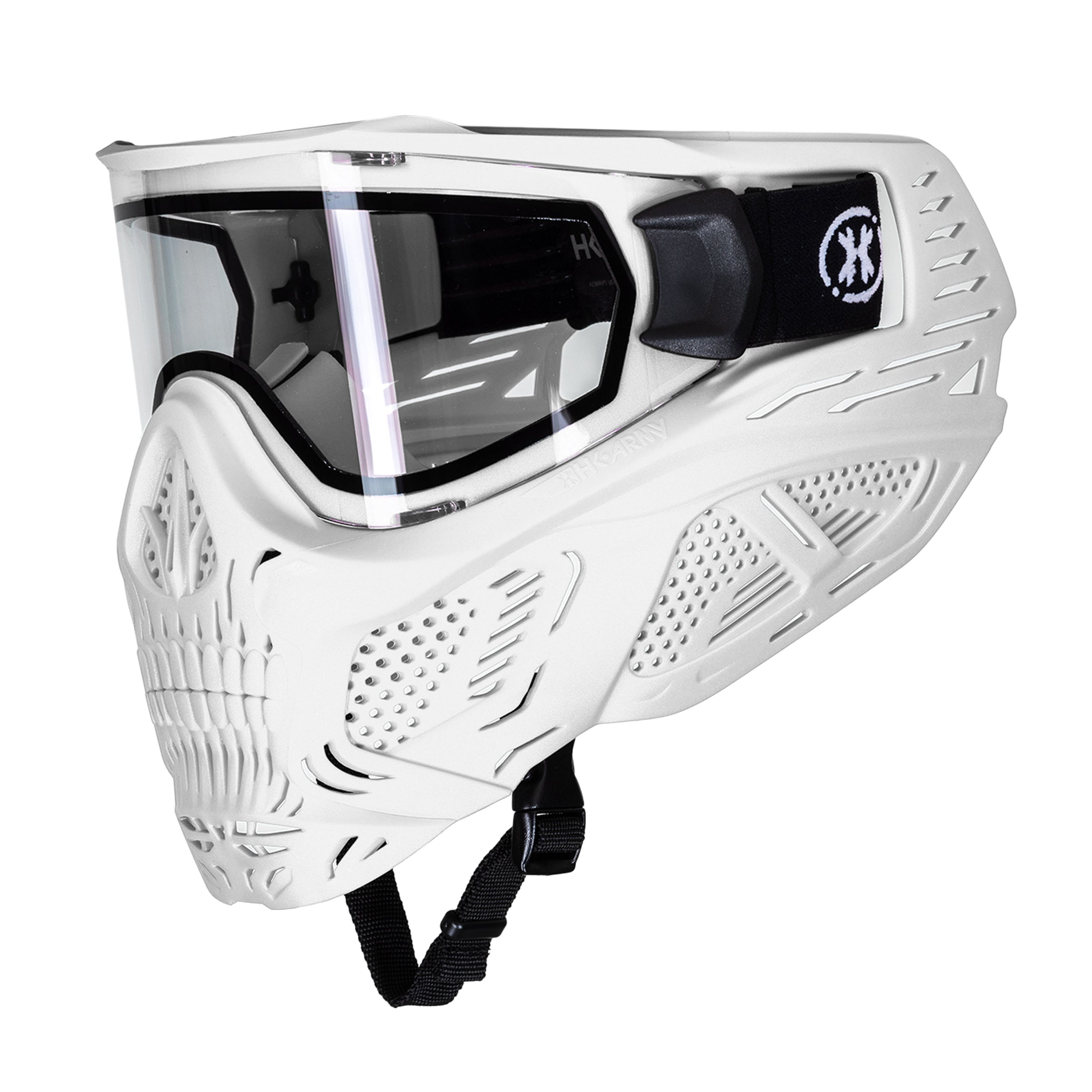 HSTL® Skull Goggle - White w/ Clear Lens | HK Army