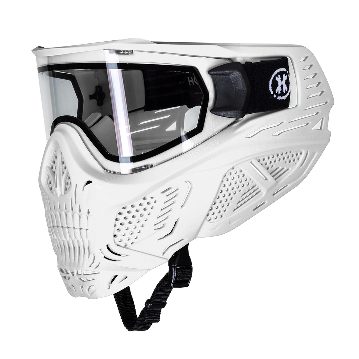 HSTL® Skull Goggle - White w/ Clear Lens | HK Army