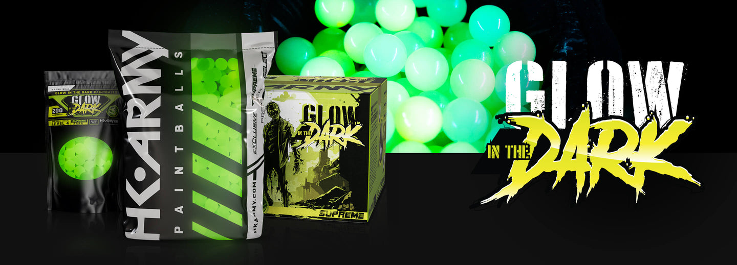HK Army Glow-In-The-Dark Paintballs - 200 Rounds