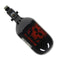 36ci / 4500psi Extra Lite Carbon Fiber Tank - Standard Reg - Doom Black/Red