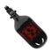 36ci / 4500psi Extra Lite Carbon Fiber Tank - Standard Reg - Doom Black/Red