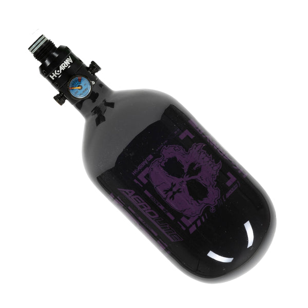 36ci / 4500psi Extra Lite Carbon Fiber Tank - PRO Reg - Doom Black/Purple
