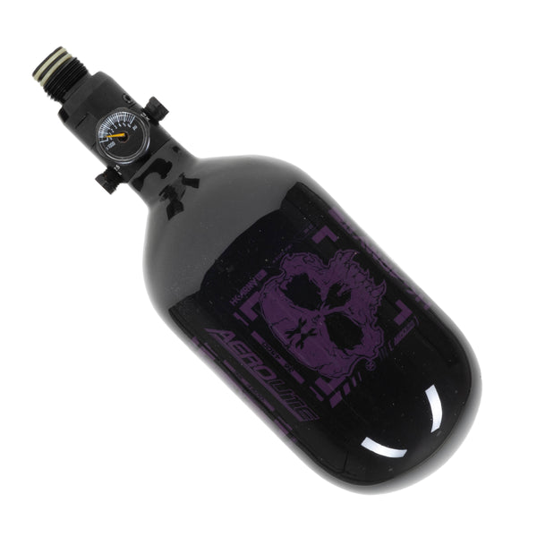 36ci / 4500psi Extra Lite Carbon Fiber Tank - Standard Reg - Doom Black/Purple