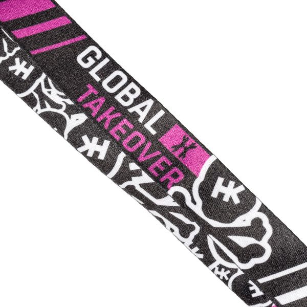 Lanyard - Skulls Purple