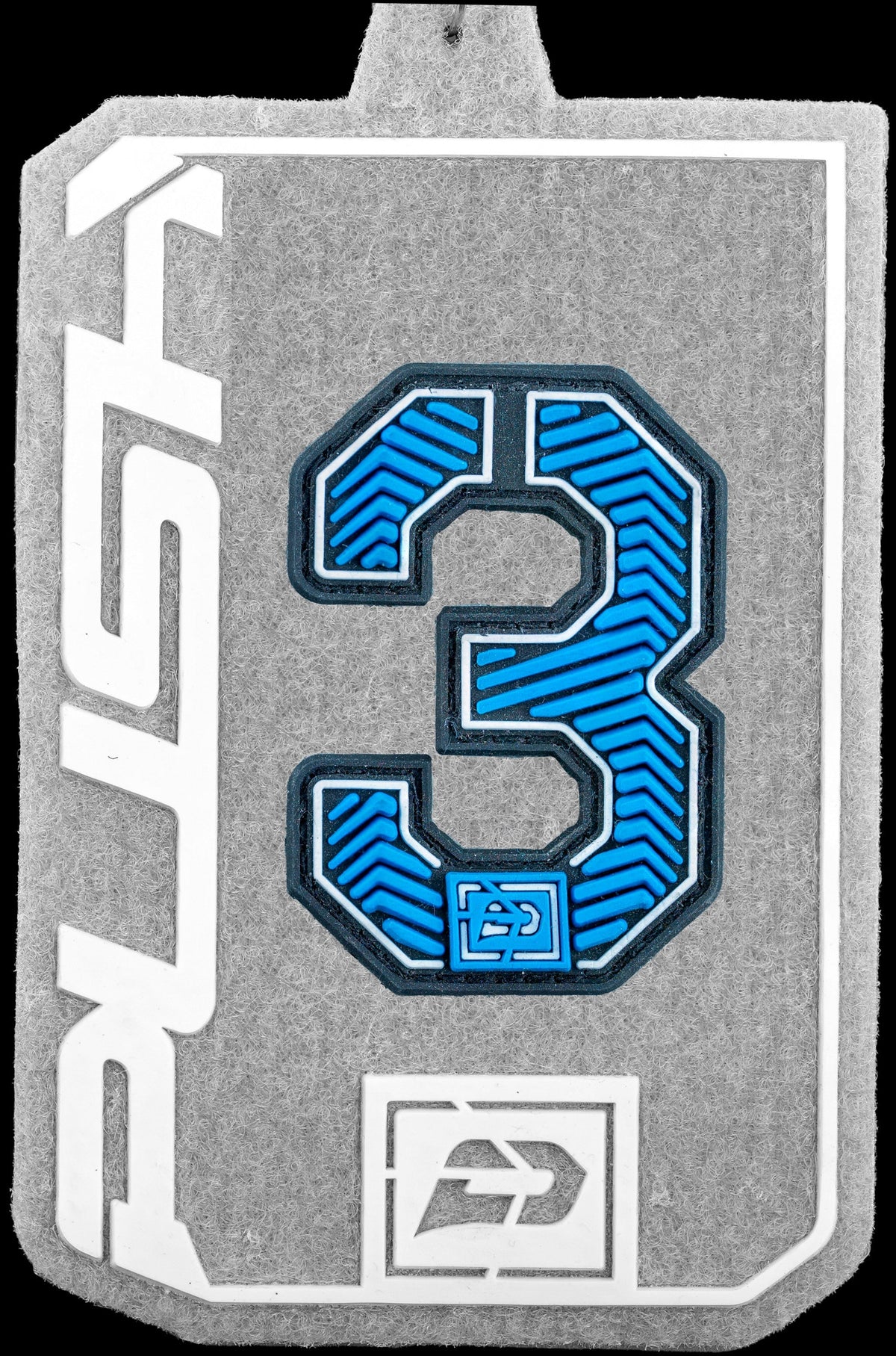 Push Velcro Rubberized Number