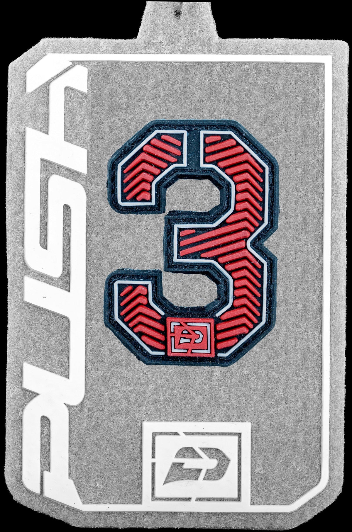 Push Velcro Rubberized Number