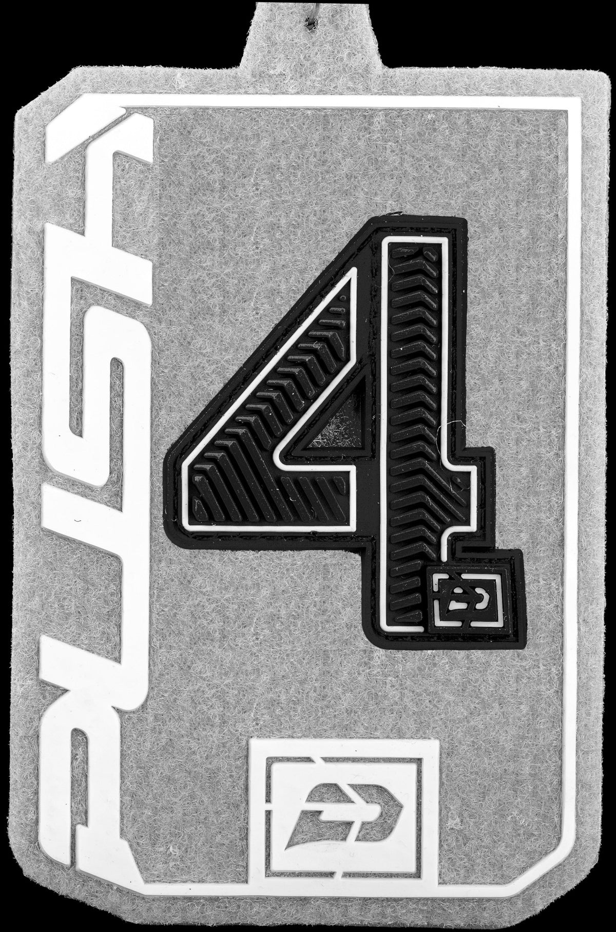 Push Velcro Rubberized Number