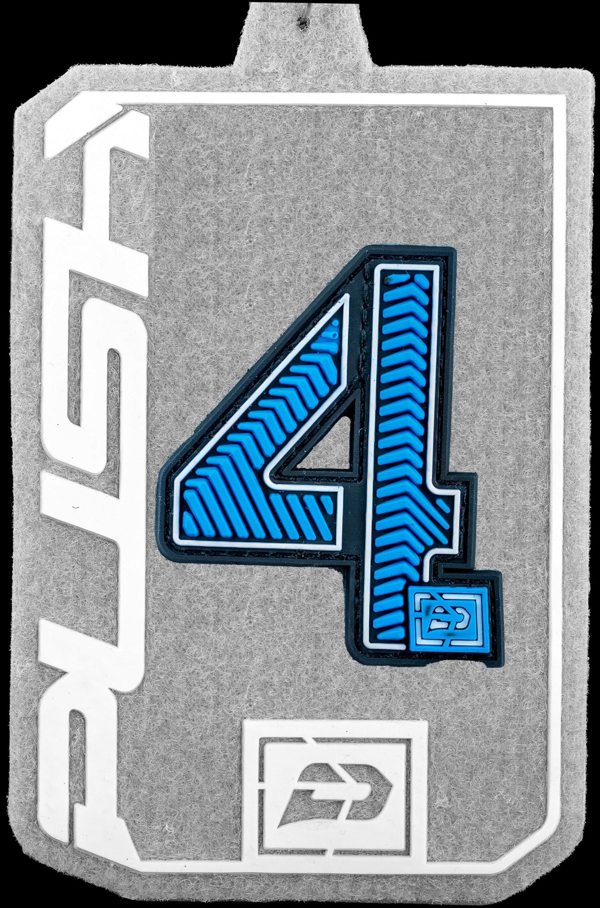 Push Velcro Rubberized Number