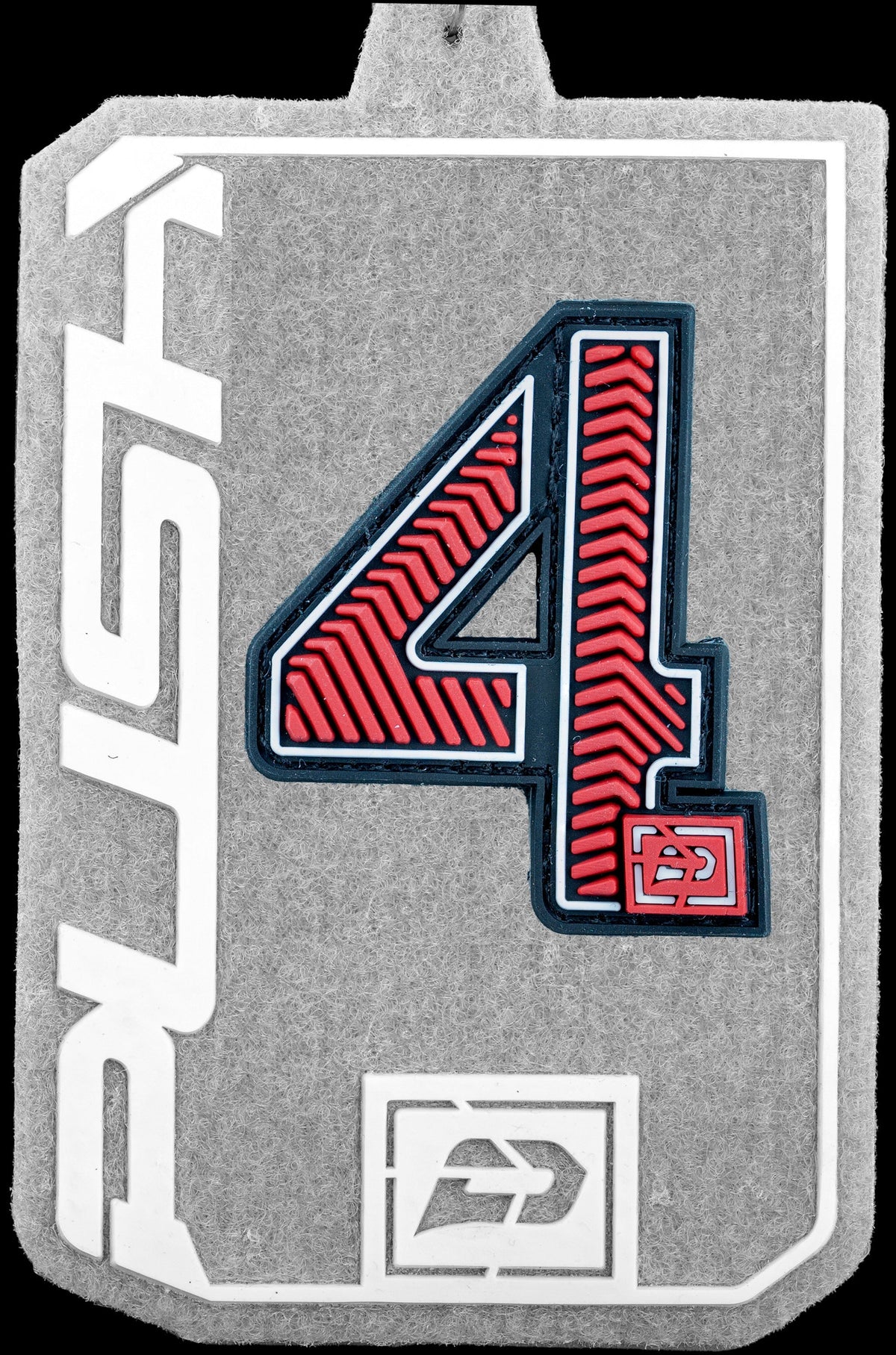 Push Velcro Rubberized Number