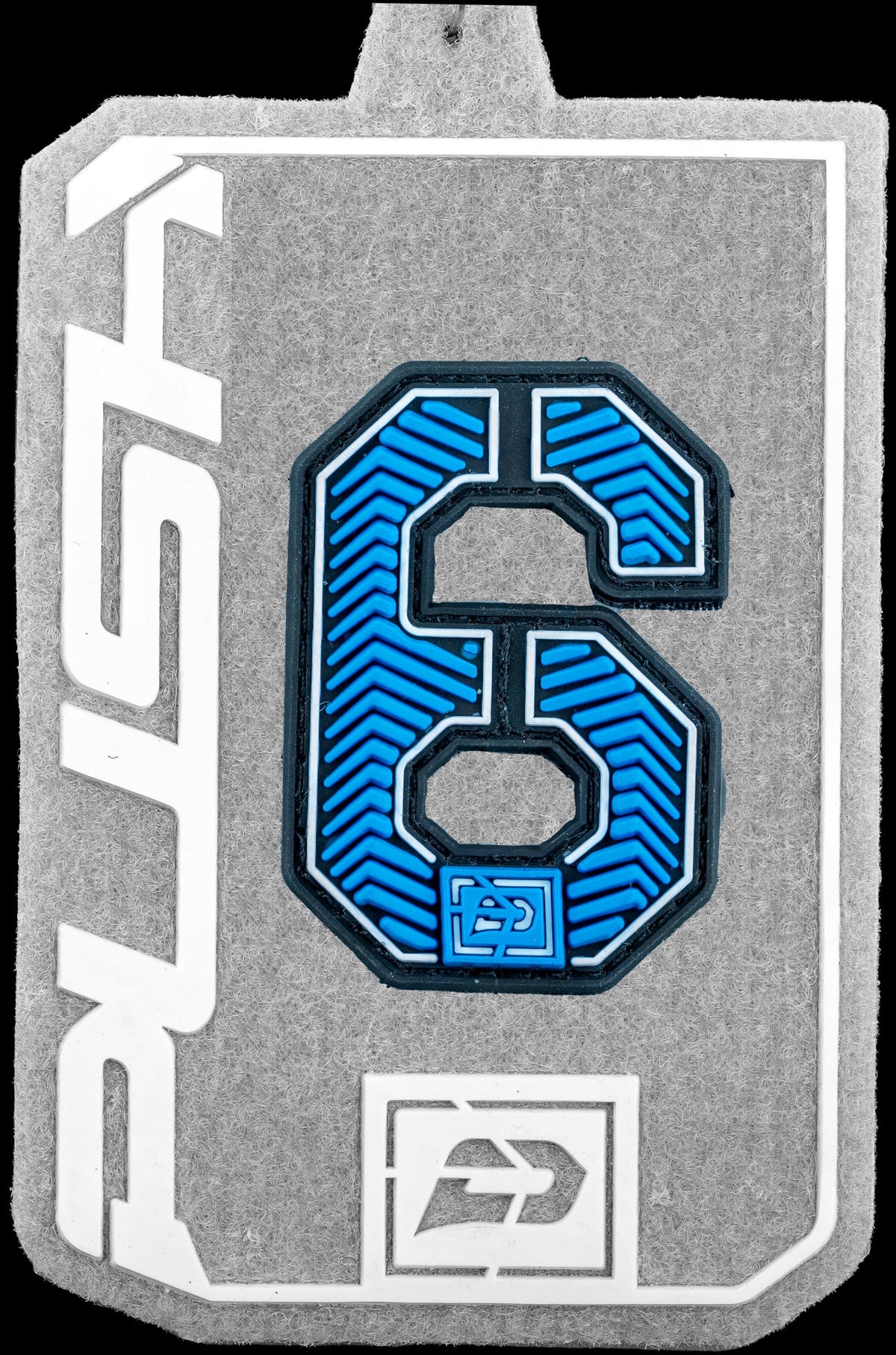 Push Velcro Rubberized Number