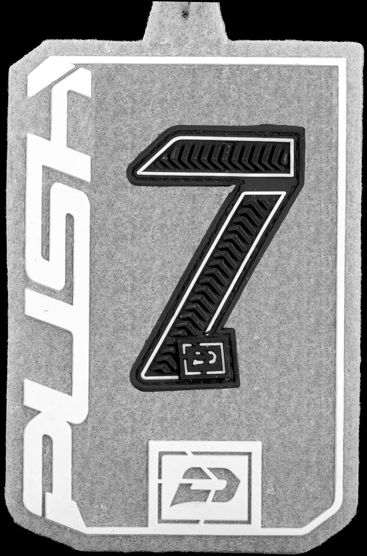 Push Velcro Rubberized Number