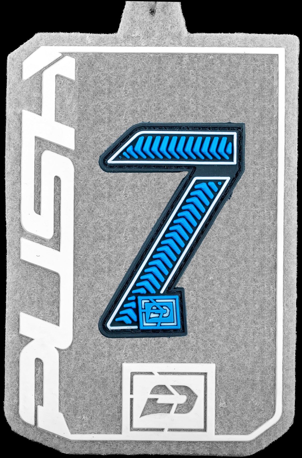 Push Velcro Rubberized Number