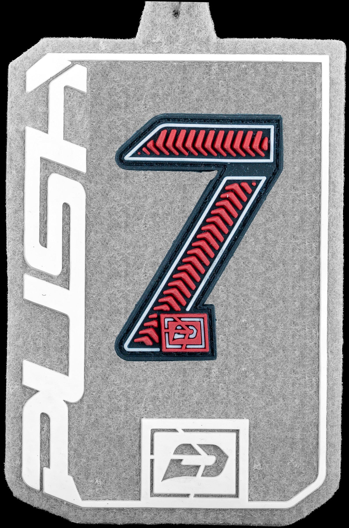 Push Velcro Rubberized Number