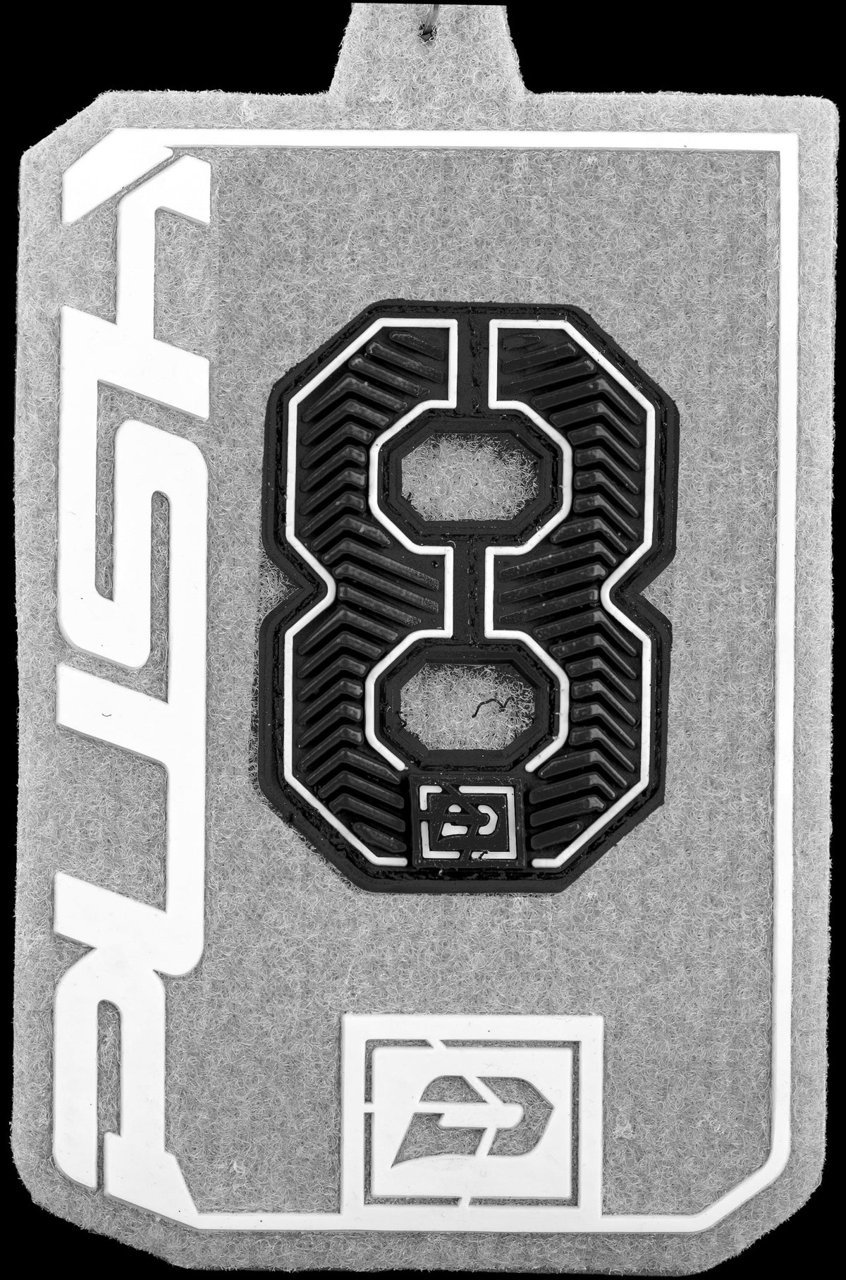 Push Velcro Rubberized Number