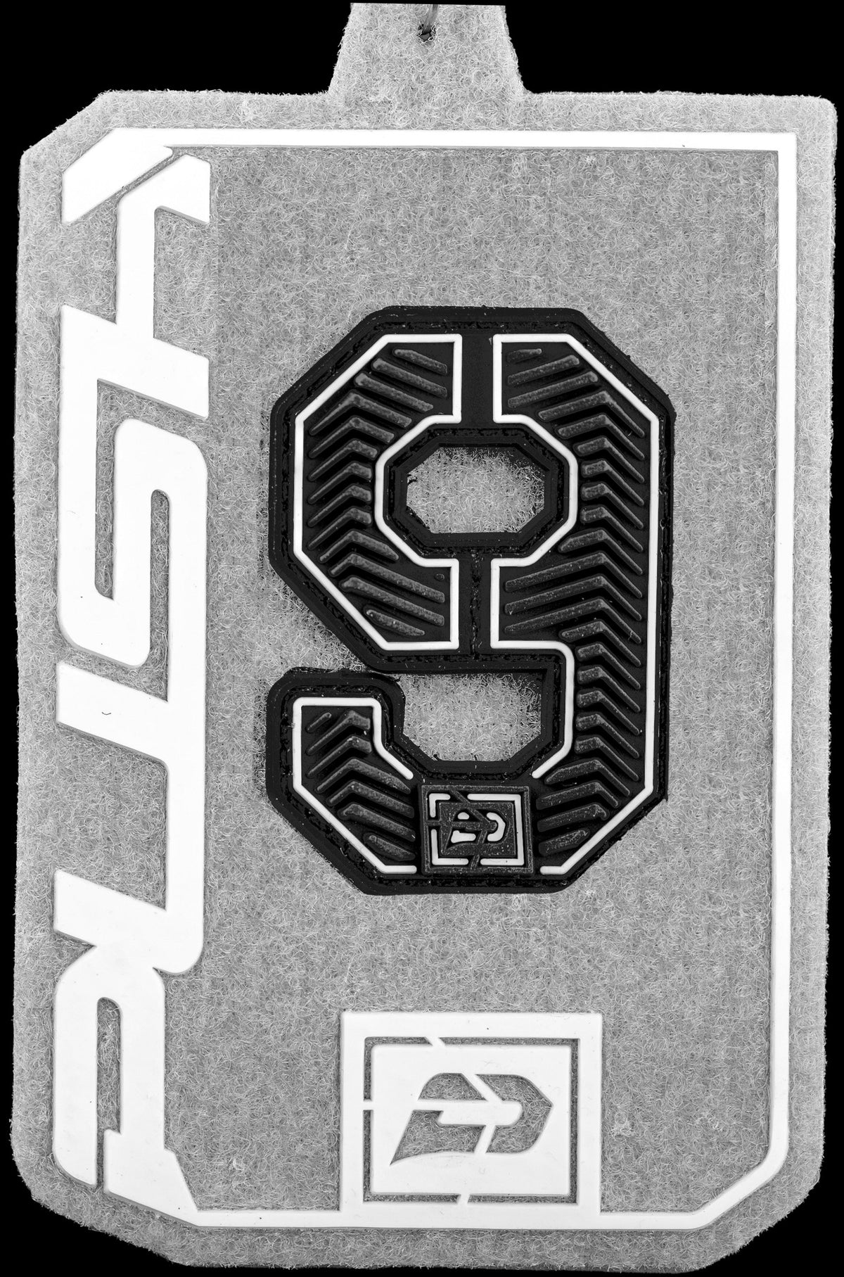 Push Velcro Rubberized Number