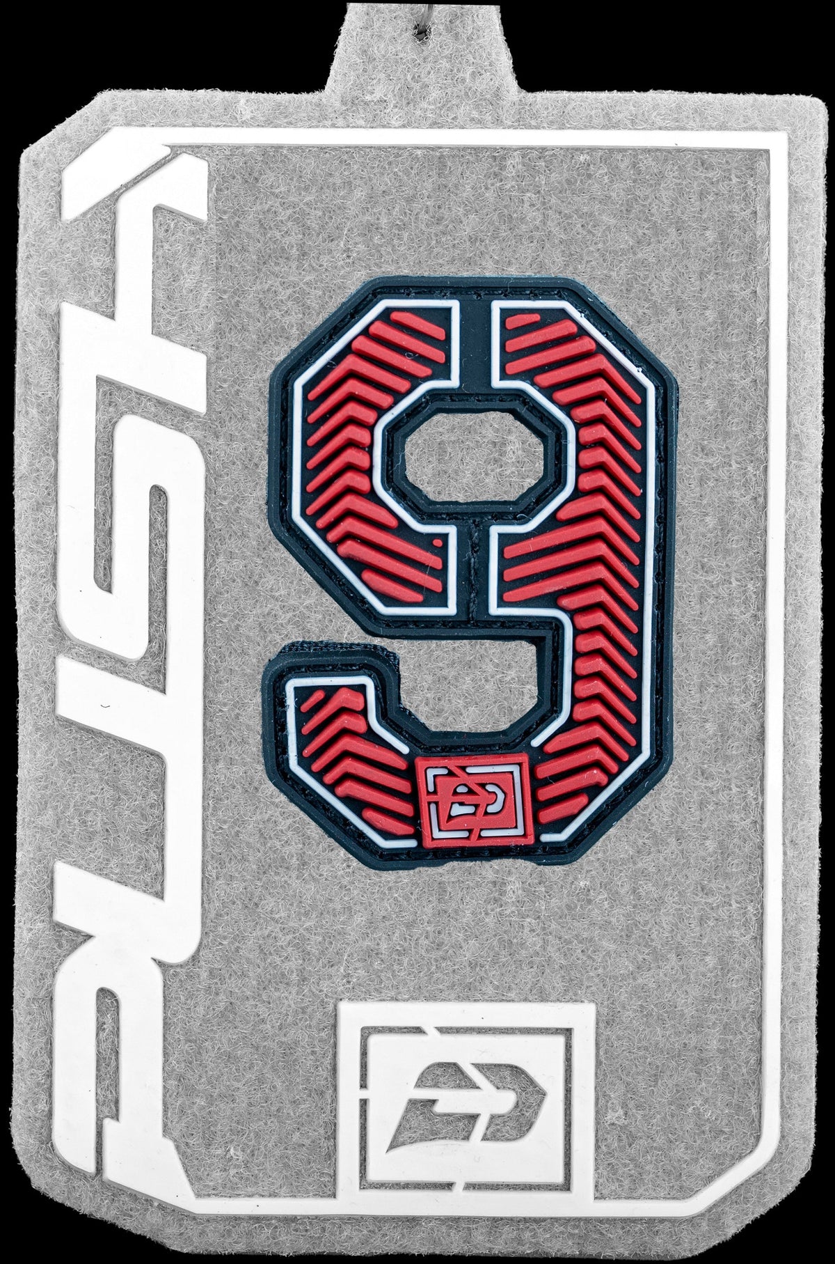 Push Velcro Rubberized Number