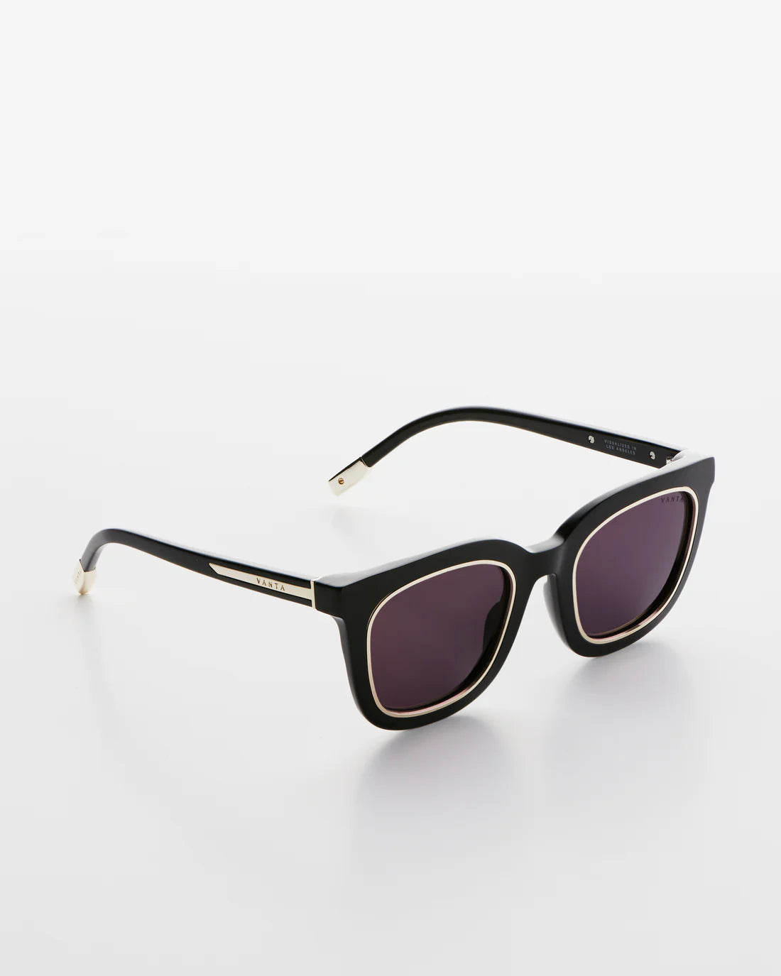 VANTA Aquila Sunglasses - Gloss Black & Gold Metal