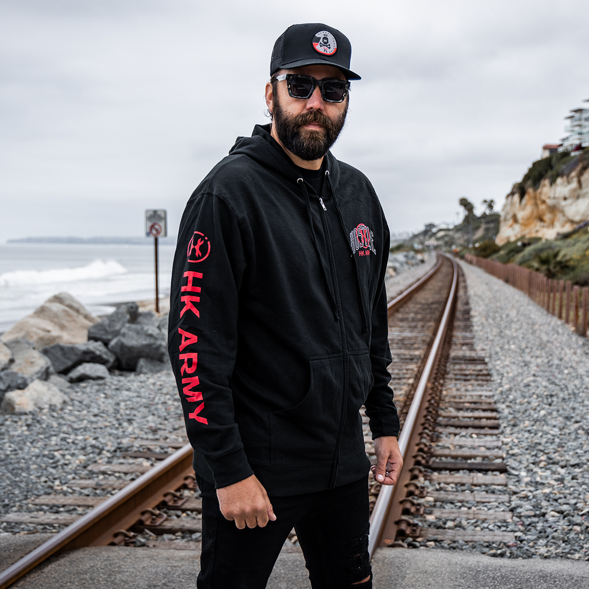HK Army Apparel - Arch Zip-Up Hoodie