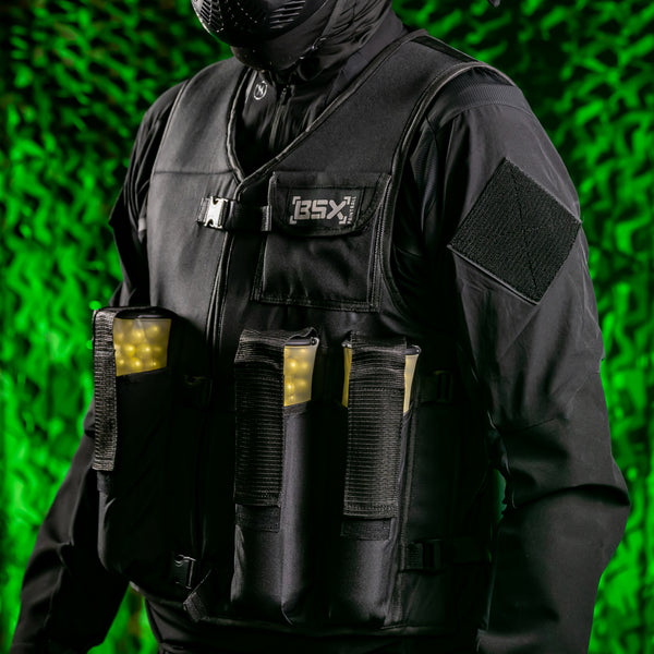 BSX Padded Vest 4-Pouch - Black