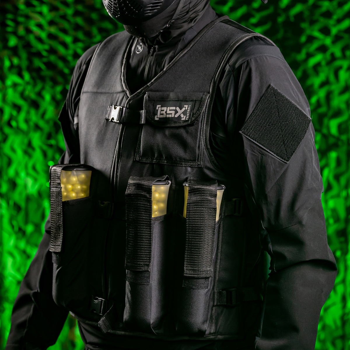 BSX Padded Vest 4-Pouch - Black