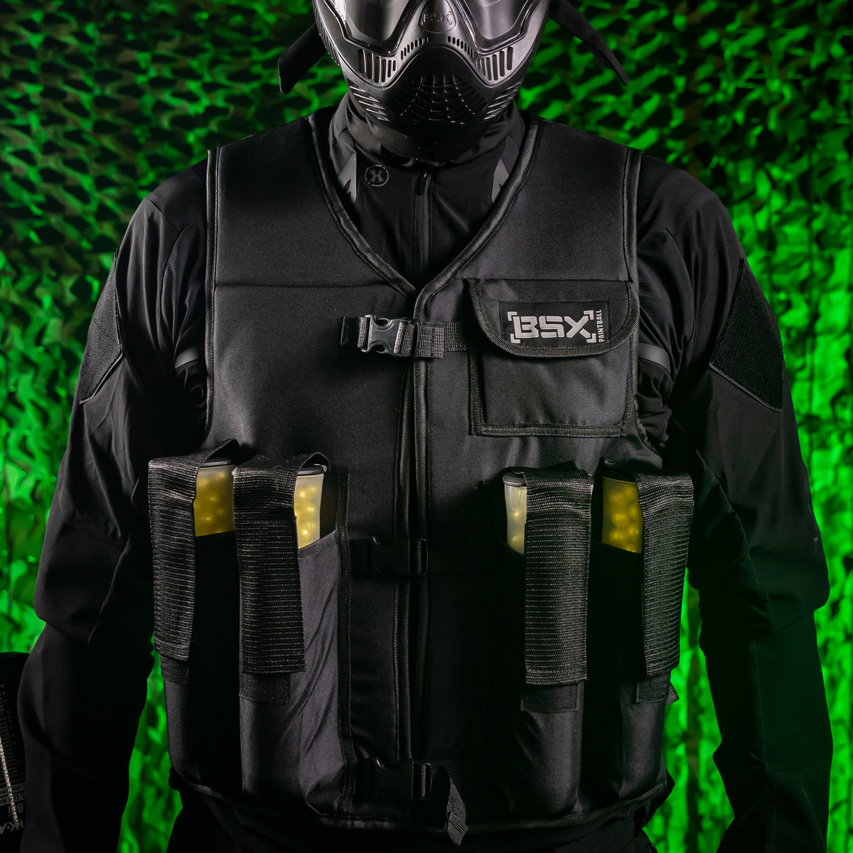 BSX Padded Vest 4-Pouch - Black