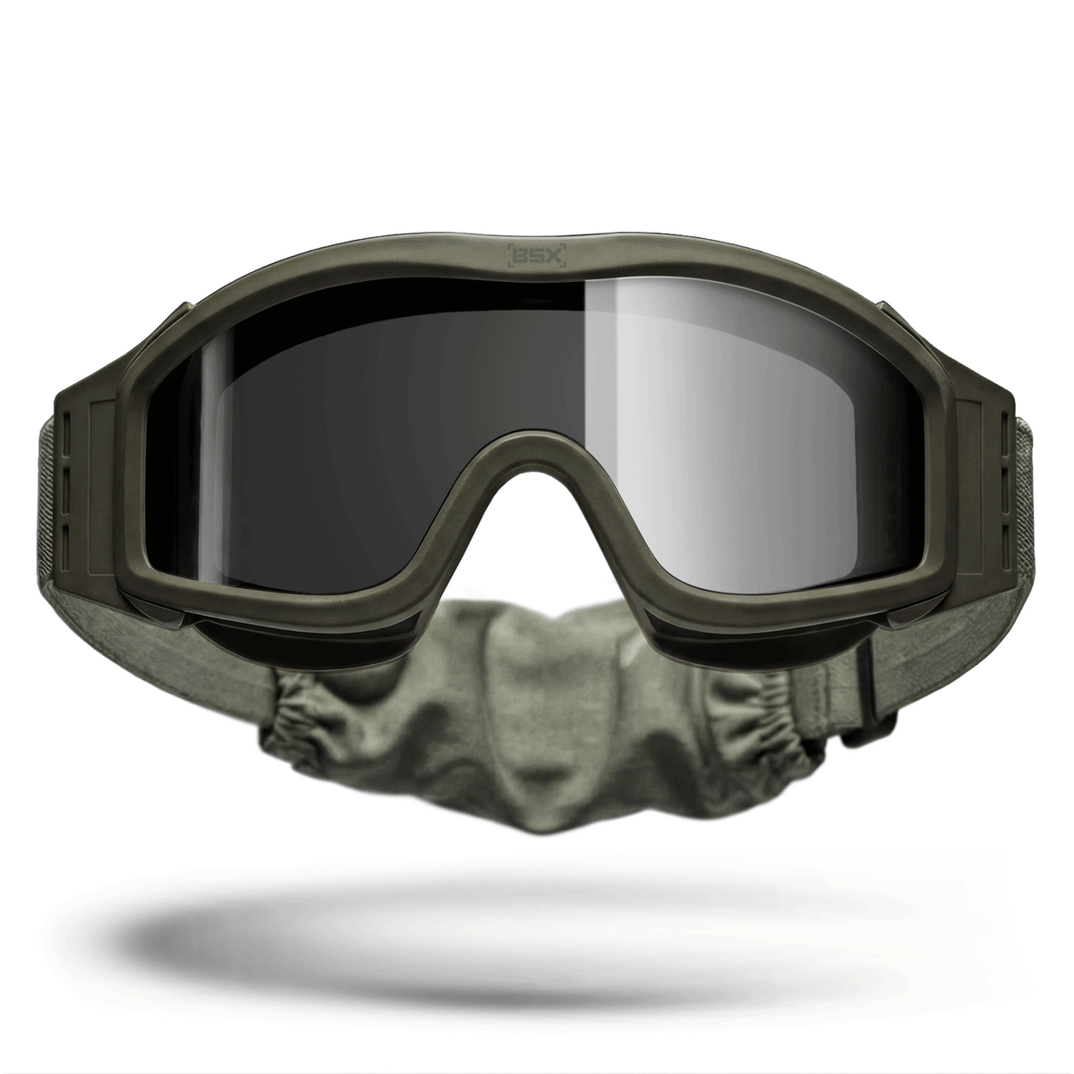 BSX Tango Goggle - Standard w/ Multiple Lenses - Olive