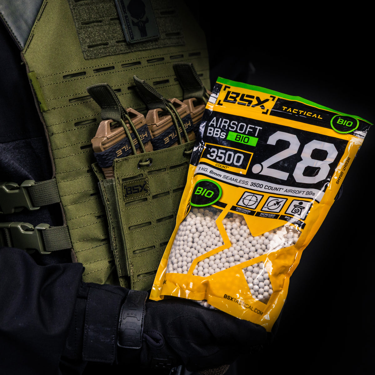 BSX BBs Bio 0.28g - 3,500ct - White