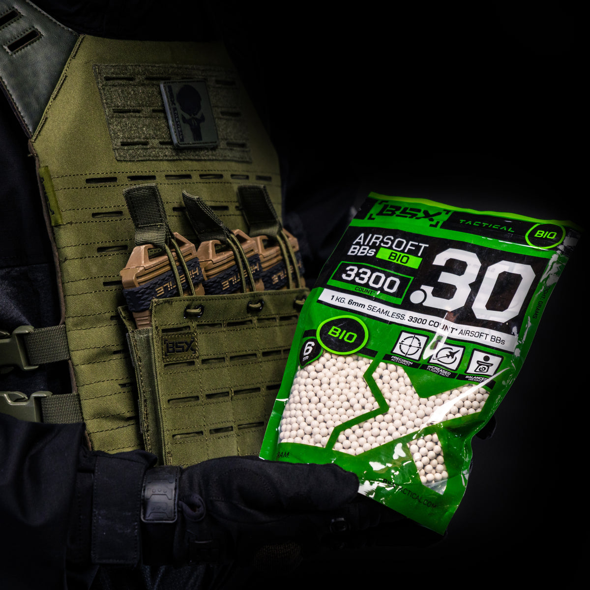 BSX BBs Bio 0.30g - 3,300ct - White