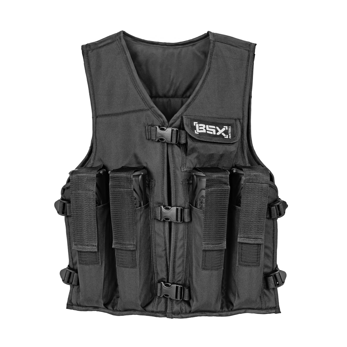 BSX Padded Vest 4-Pouch - Black