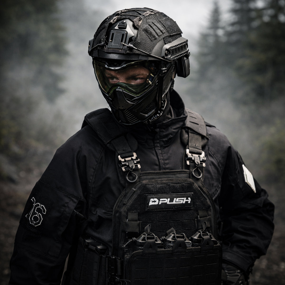 Unite Goggle Mk II - Watcher (Black/Black) - Clear Lens