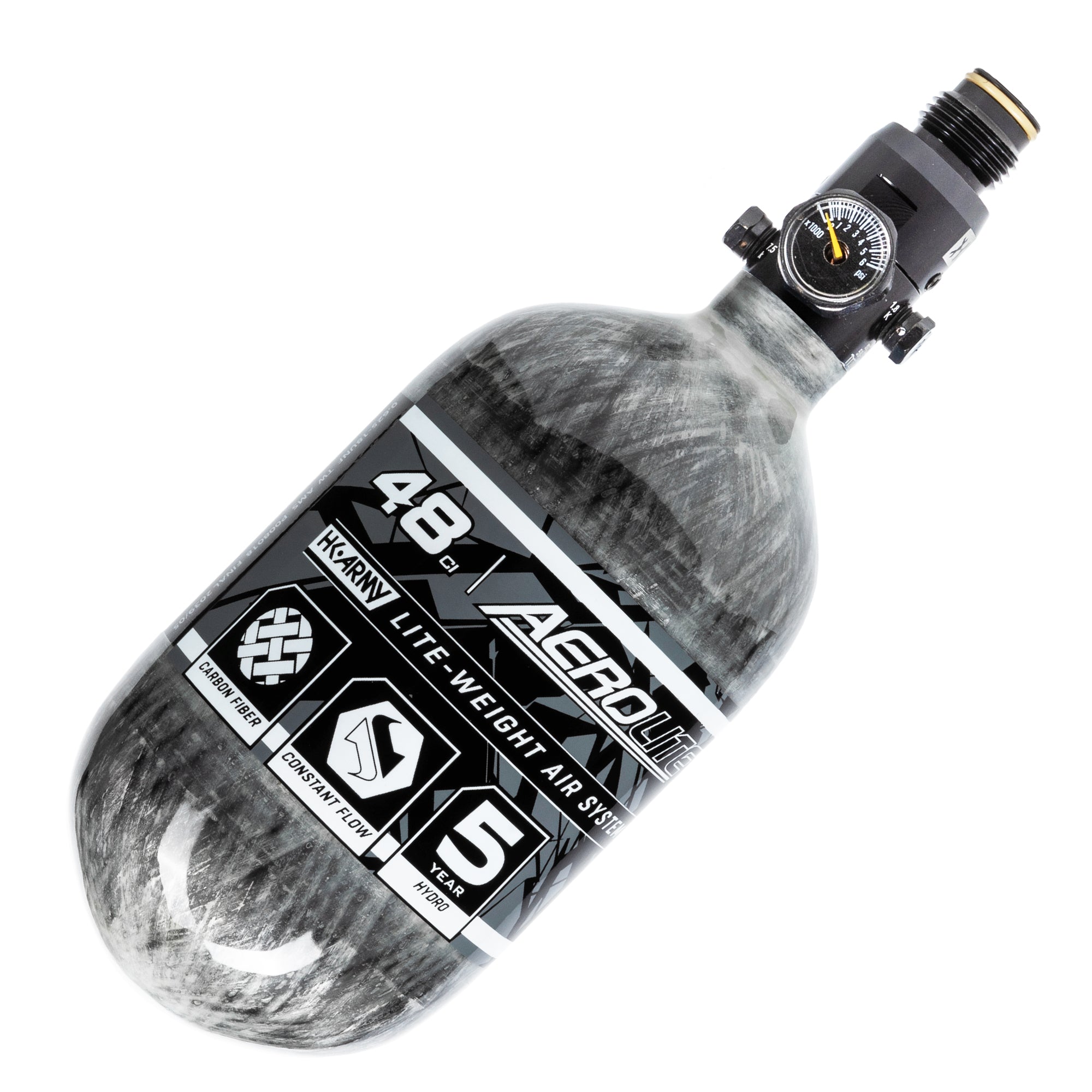 AeroLite Carbon Fiber Tank - 48ci / 4500psi - Clear | HK Army
