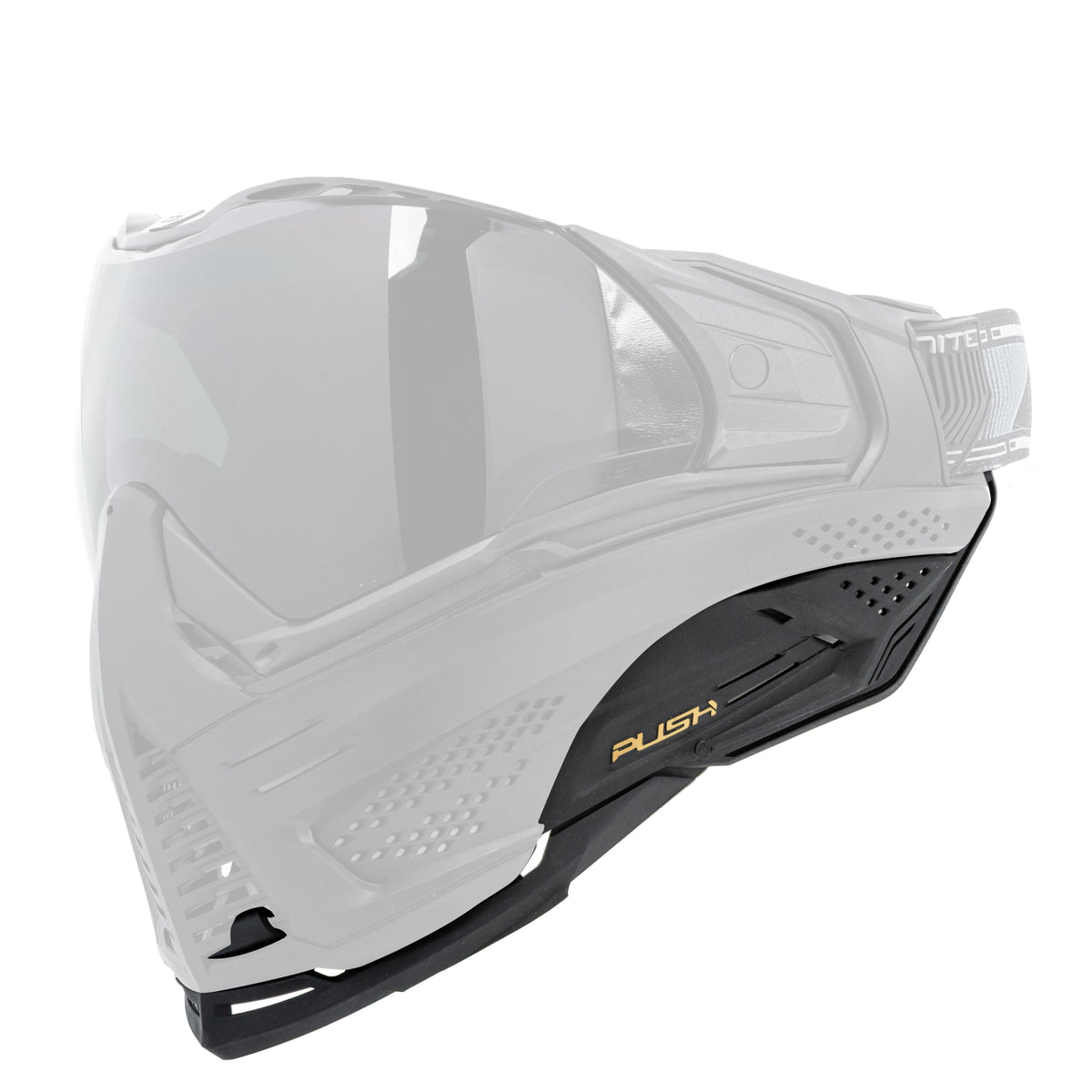 Unite Goggle Mk II - Warlord Enforcer (Black/White Skull) - Gold Lens