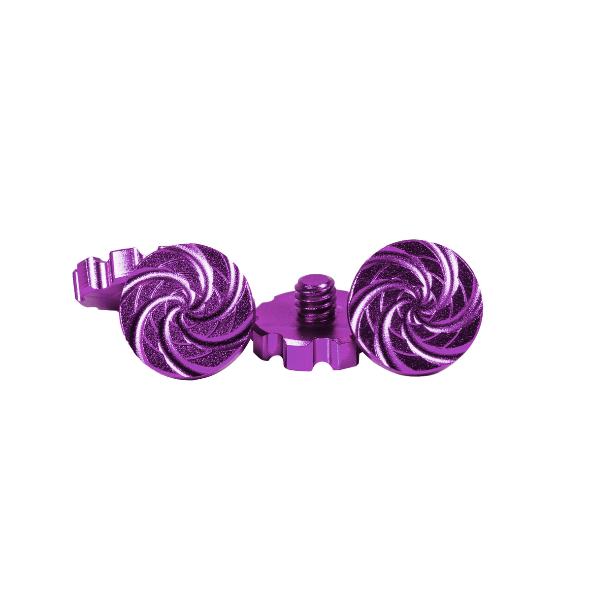 Machined Goggle Screw Set "Cyclone" Purple